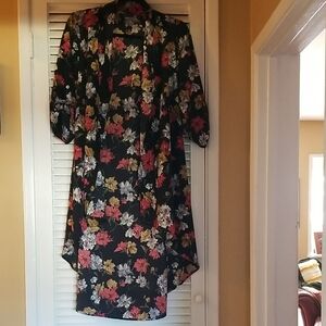 West Kei Floral High Low Duster